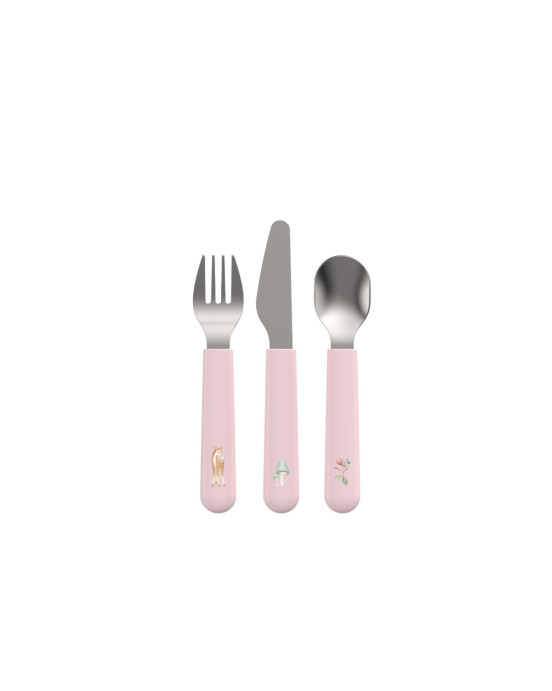 LITTLE DUTCH. Σετ 3 παιδικά μαχαιροπίρουνα Mio Fairy Garden