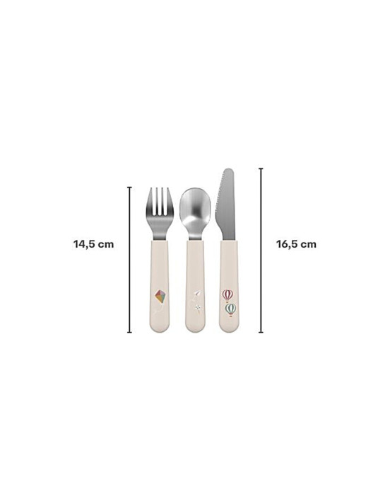 LITTLE DUTCH. Σετ 3 παιδικά μαχαιροπίρουνα Mio Fairy Garden