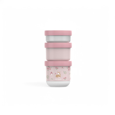 LITTLE DUTCH. Σετ 3 στοιβαζόμενα δοχεία φαγητού Mio Fairy Garden