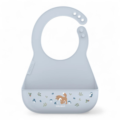 LITTLE DUTCH. Σαλιάρα σιλικόνης Mio Forest Friends