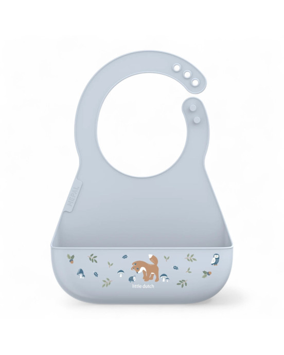 LITTLE DUTCH. Σαλιάρα σιλικόνης Mio Forest Friends