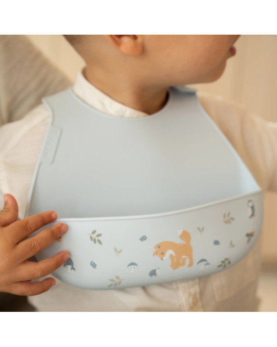 LITTLE DUTCH. Σαλιάρα σιλικόνης Mio Forest Friends