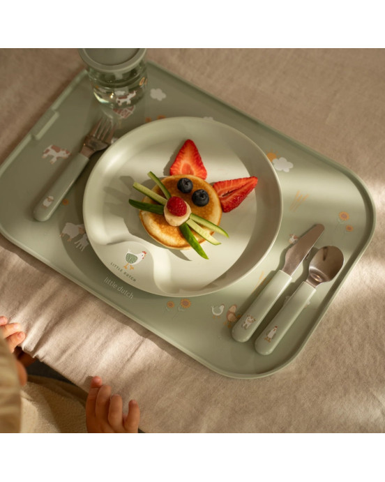 LITTLE DUTCH. Σουπλά-δίσκος φαγητού Mio Little Farm