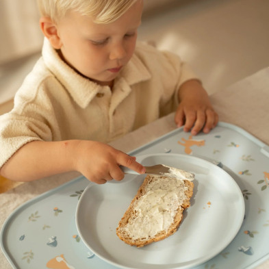 LITTLE DUTCH. Σουπλά-δίσκος φαγητού Mio Forest Friends