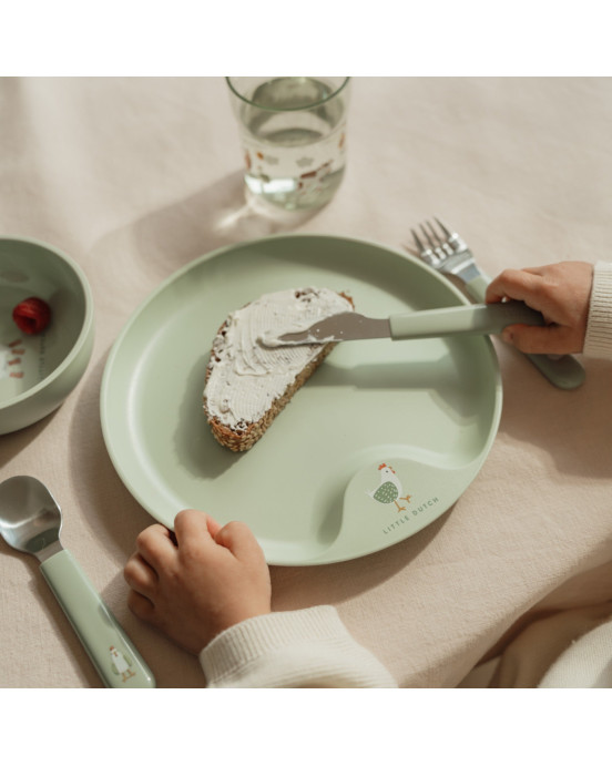 LITTLE DUTCH. Παιδικό σετ φαγητού 6 τεμαχίων Little Farm