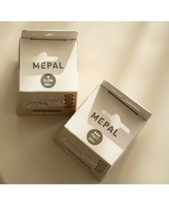 MEPAL. Θηλές γρήγορης ροής για μπιμπερό Mio - 2 τμχ (διάφανες)