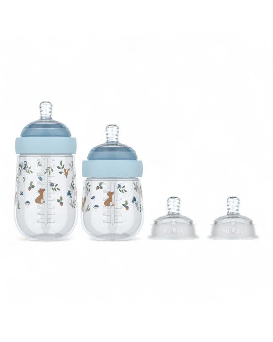LITTLE DUTCH. Σετ μπιμπερό Mio 4 τεμαχίων - Forest Friends
