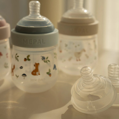 LITTLE DUTCH. Σετ μπιμπερό Mio 4 τεμαχίων - Forest Friends