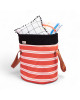MOOUI. Καλάθι αποθήκευσης - Carmine Stripes