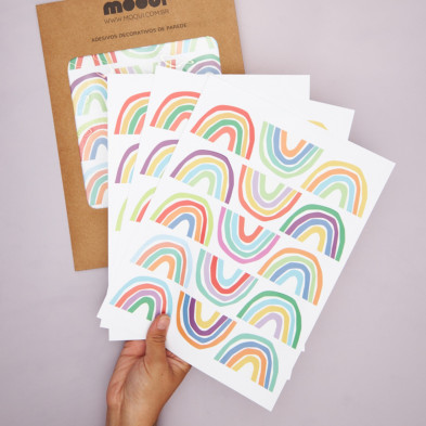 MOOUI. Αυτοκόλλητα τοίχου - Rainbow