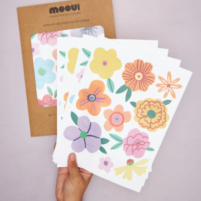 MOOUI. Αυτοκόλλητα τοίχου - Floral