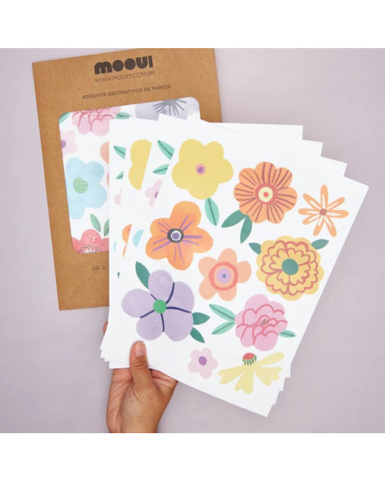 MOOUI. Αυτοκόλλητα τοίχου - Floral