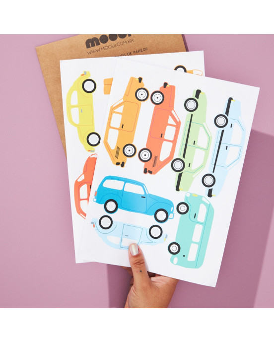 MOOUI. Αυτοκόλλητα τοίχου - Grandpas Cars