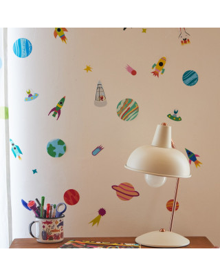 MOOUI. Αυτοκόλλητα τοίχου - Space Race