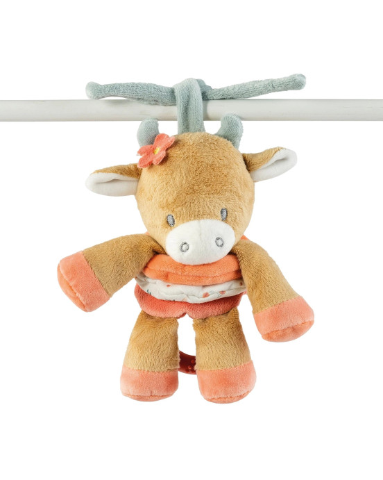 MILA, ZOE & LANA. Υφασμάτινη αγελαδίτσα Mila με δόνηση