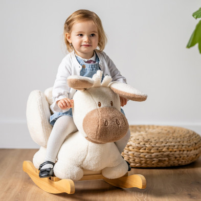 TEDDY. Κουνιστό γαϊδουράκι - εκρού