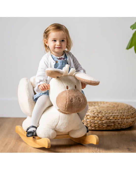 TEDDY. Κουνιστό γαϊδουράκι - εκρού