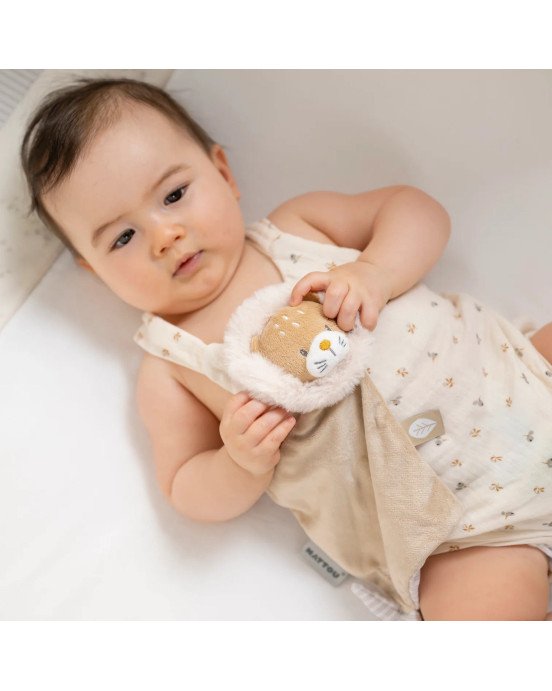 FLO, ERNEST & OLI. Υφασμάτινο ντουντού λιονταράκι μίνι Ernest (καφέ)