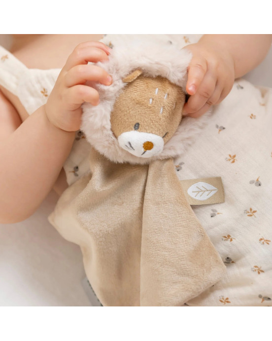 FLO, ERNEST & OLI. Υφασμάτινο ντουντού λιονταράκι μίνι Ernest (καφέ)