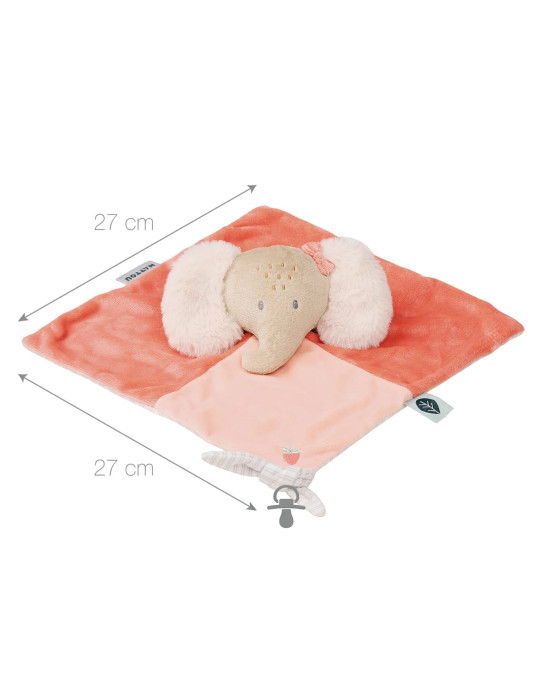 FLO, ERNEST & OLI. Υφασμάτινο ντουντού ελεφαντάκι (ροζ)