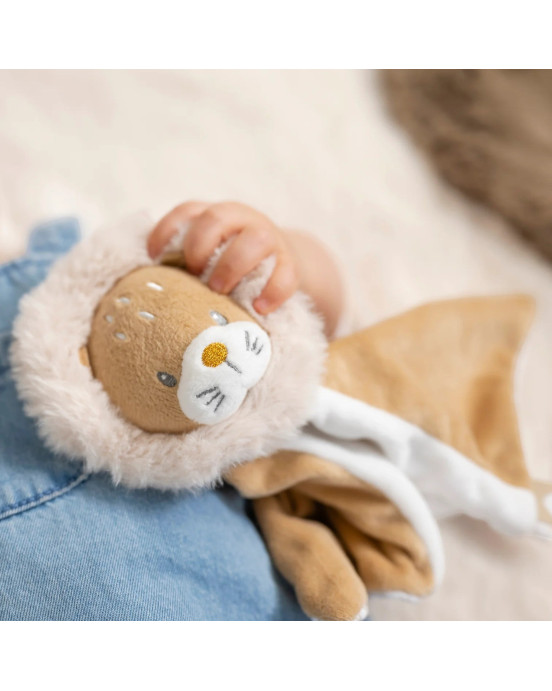 FLO, ERNEST & OLI. Υφασμάτινο ντουντού λιονταράκι Ernest (καφέ)