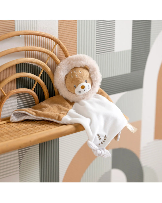 FLO, ERNEST & OLI. Υφασμάτινο ντουντού λιονταράκι Ernest (καφέ)