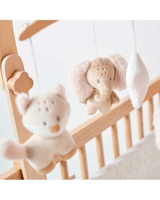 FLO, ERNEST & OLI. Ξύλινο μόμπιλε κρεβατιού