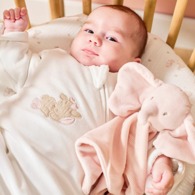 FANFAN. Υφασμάτινο ντουντού ελεφαντάκι (ροζ)