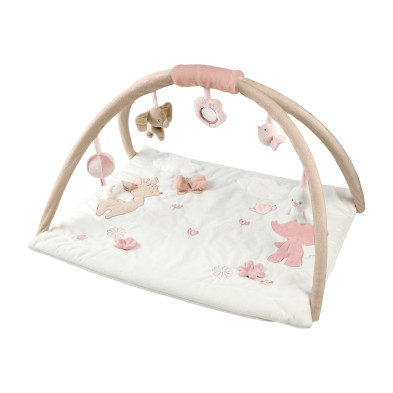 FANFAN. Βρεφικό στρωματάκι δραστηριοτήτων με γυμναστήριο - ορθογώνιο (λευκό)