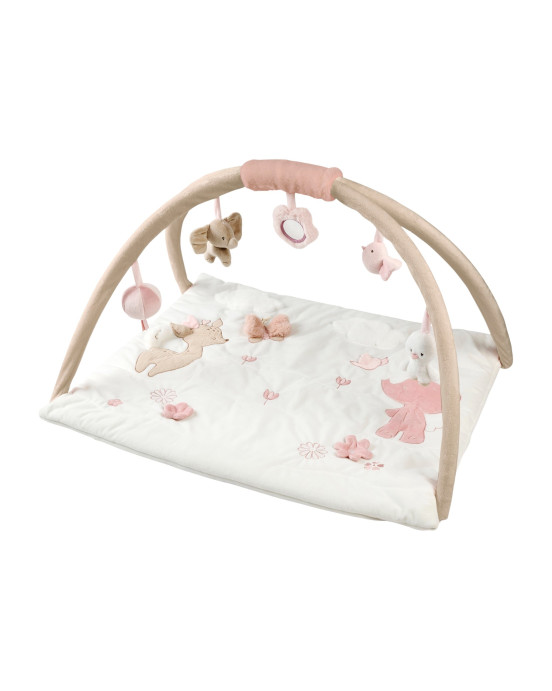 FANFAN. Βρεφικό στρωματάκι δραστηριοτήτων με γυμναστήριο - ορθογώνιο (λευκό)