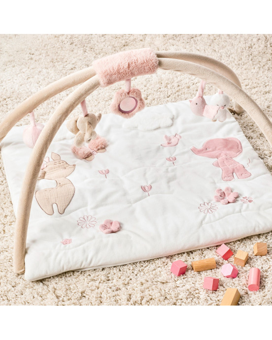 FANFAN. Βρεφικό στρωματάκι δραστηριοτήτων με γυμναστήριο - ορθογώνιο (λευκό)