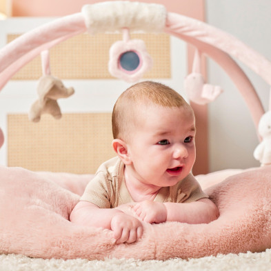 FANFAN. Στρωματάκι δραστηριοτήτων με γυμναστήριο & περιμετρικό μαξιλάρι - στρογγυλό