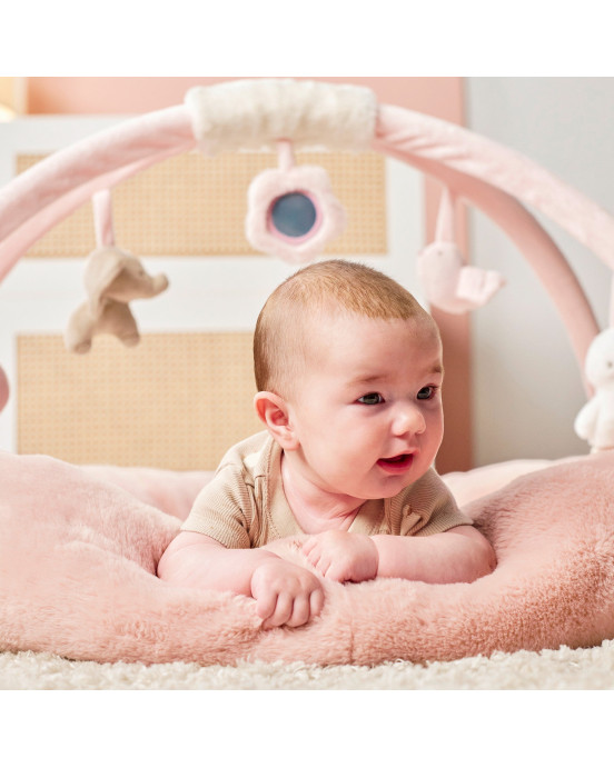 FANFAN. Στρωματάκι δραστηριοτήτων με γυμναστήριο & περιμετρικό μαξιλάρι - στρογγυλό