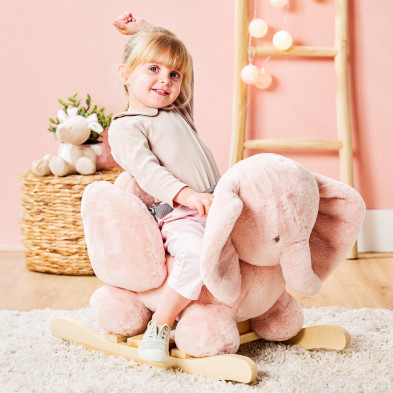 FANFAN. Κουνιστό ελαφαντάκι - ροζ