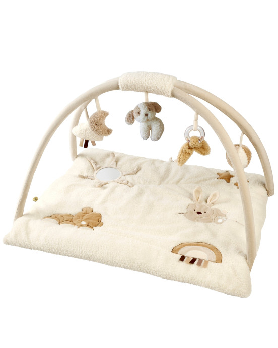 TEDDY. Βρεφικό στρωματάκι δραστηριοτήτων με γυμναστήριο - ορθογώνιο (εκρού)