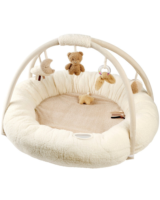 TEDDY. Στρωματάκι δραστηριοτήτων με γυμναστήριο & περιμετρικό μαξιλάρι - στρογγυλό