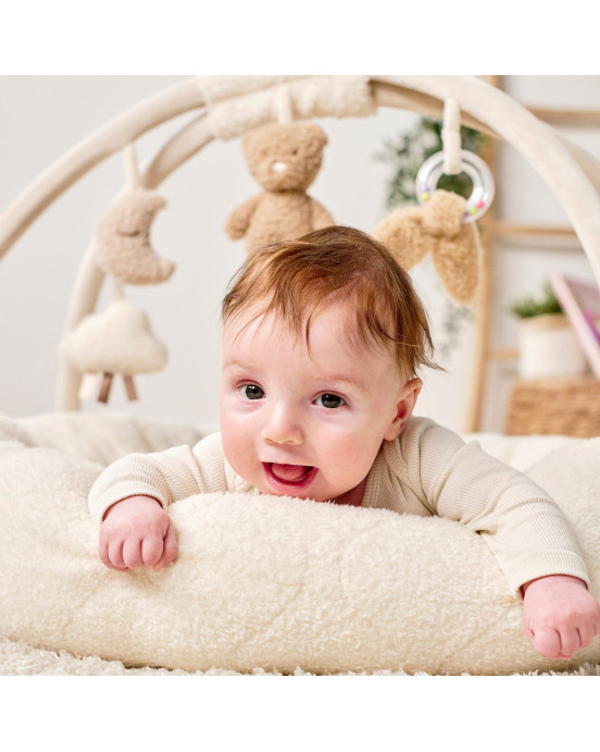 TEDDY. Στρωματάκι δραστηριοτήτων με γυμναστήριο & περιμετρικό μαξιλάρι - στρογγυλό