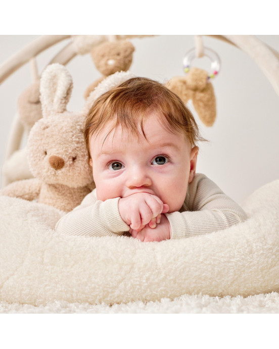 TEDDY. Στρωματάκι δραστηριοτήτων με γυμναστήριο & περιμετρικό μαξιλάρι - στρογγυλό