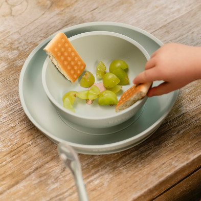 Nattou MEALTIME. Σετ φαγητού 3 τεμαχίων (πράσινο)