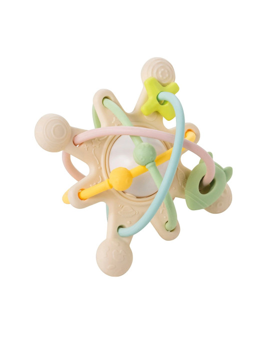 SILICONE & RUBBER. Κρίκος οδοντοφυΐας-κουδουνίστρα Galaxy Silicone (παστέλ)