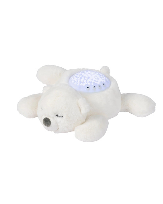 LAPIDOU. Φως νυχτός - μουσικός προβολέας Αρκουδάκι (λευκό)