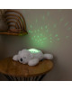 LAPIDOU. Φως νυχτός - μουσικός προβολέας Αρκουδάκι (λευκό)
