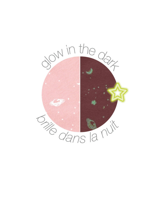 LAPIDOU. Υφασμάτινο ντουντού που φωσφορίζει στο σκοτάδι (ροζ)