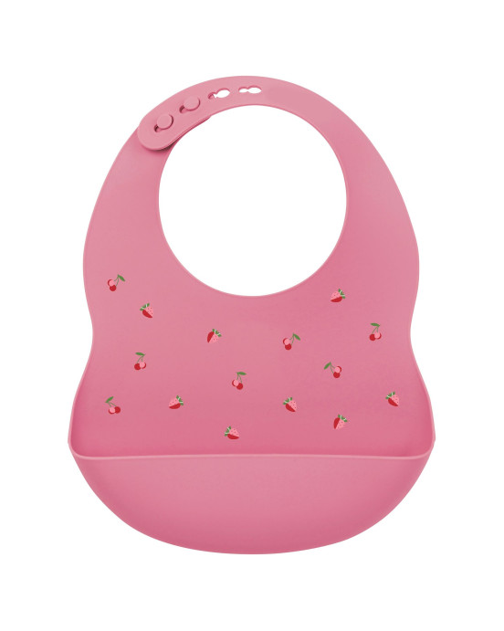 SILICON. Σαλιάρα σιλικόνης (ροζ)