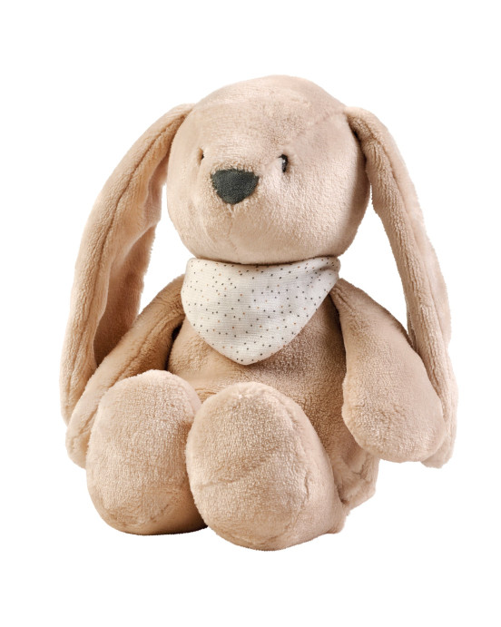 SLEEPY. Λούτρινο λαγουδάκι με φως, λευκούς ήχους & μελωδίες (καφέ)