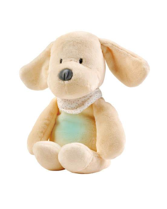 SLEEPY. Λούτρινο σκυλάκι με φως, λευκούς ήχους & μελωδίες (κρεμ)