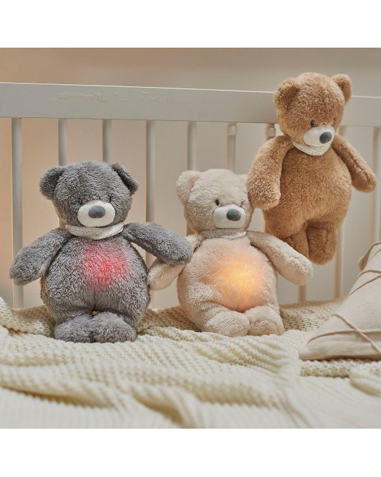 SLEEPY. Λούτρινο αρκουδάκι με φως, λευκούς ήχους & μελωδίες (μπεζ)