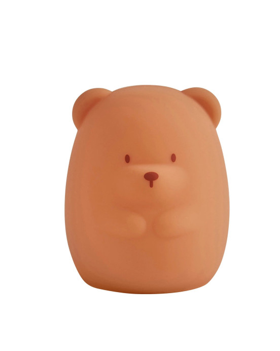 SILICON. Φως νύχτας μεσαίο Αρκουδάκι (caramel)