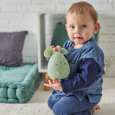 SILICON. Φως νύχτας μεσαίο Ποντικάκι (πράσινο)