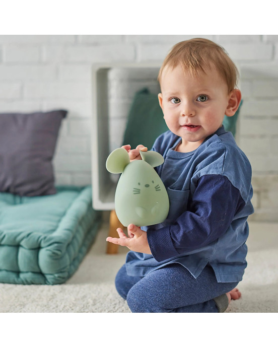 SILICON. Φως νύχτας μεσαίο Ποντικάκι (πράσινο)